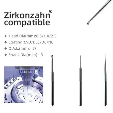 3mm Zirkonzahn Dental CadCam Bur