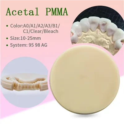 PMMA Acetal Resin Dental Disc